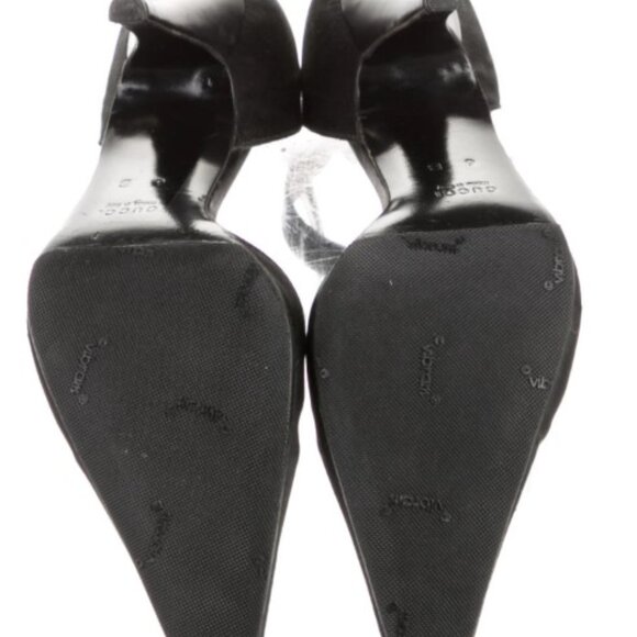 AUTH gucci Satin D'Orsay Pumps 6 - Picture 4 of 4